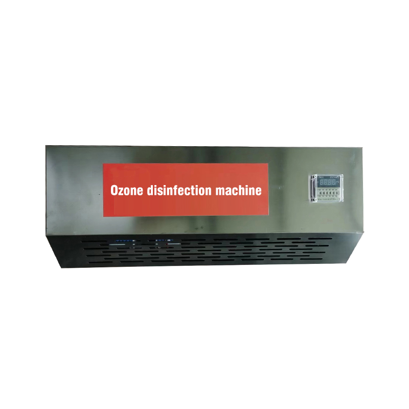 How does the space disinfection machine improve the air quality in a closed environment by releasing negative ions?
